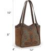 imageMontana West Western Tote Bag for Women Embroidered Shoulder BagBrown