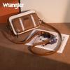 imageWrangler Crossbody Bag for Women Shoulder Purse Small Multi Pocket Crossover Bag with Adjustable StrapAbrownbeige