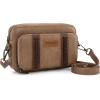 imageWrangler Crossbody Bag for Women Shoulder Purse Small Multi Pocket Crossover Bag with Adjustable StrapAkhaki