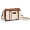 imageWrangler Crossbody Bag for Women Shoulder Purse Small Multi Pocket Crossover Bag with Adjustable StrapBeige