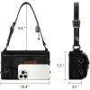 imageWrangler Y2K Purse Small Shoulder Bag for Women with Western Detachable Charms ampamp Multiple PocketsBlack