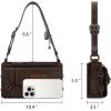 imageWrangler Y2K Purse Small Shoulder Bag for Women with Western Detachable Charms ampamp Multiple PocketsCoffee