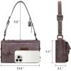 imageWrangler Y2K Purse Small Shoulder Bag for Women with Western Detachable Charms ampamp Multiple PocketsPurple