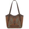 imageMontana West Western Tote Bag for Women Embroidered Shoulder BagBrown