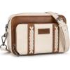 imageWrangler Crossbody Bag for Women Shoulder Purse Small Multi Pocket Crossover Bag with Adjustable StrapBeige