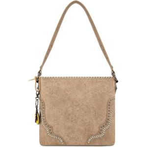 imageMontana West Fringe Shoulder Bag for Women Western Tooled Hobo Tote Bag PursesToolingtan