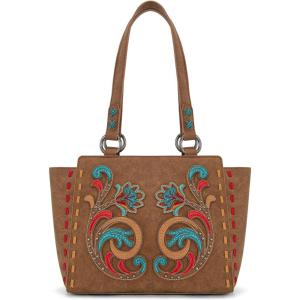 imageMontana West Western Tote Bag for Women Embroidered Shoulder BagFloralbrown