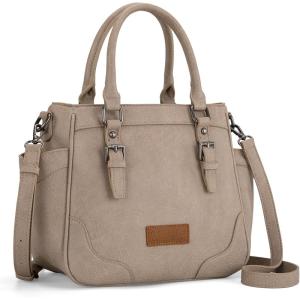 imageMontana West Wrangler Tote Bags for Women Medium Crossbody Purses Designer Top Handle HandbagsTan