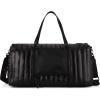 imageLee Quilted Travel Duffel Bag for Women Large Soft Puffy Lightweight Weekender Gym Bag with Adjustable Strap WaterResistant Overnight Carry On Bag for Trips Sport Airplane HospitalBlack