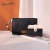 imageMontana West x Wrangler Keychain Wristlet Wallets for Women Detachable Dual Pouch Wristlet Portable Card Holder for WomenArtist Black