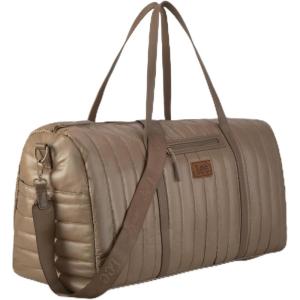 imageLee Quilted Travel Duffel Bag for Women Large Soft Puffy Lightweight Weekender Gym Bag with Adjustable Strap WaterResistant Overnight Carry On Bag for Trips Sport Airplane HospitalKhaki