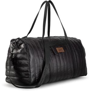 imageLee Quilted Travel Duffel Bag for Women Large Soft Puffy Lightweight Weekender Gym Bag with Adjustable Strap WaterResistant Overnight Carry On Bag for Trips Sport Airplane HospitalBlack