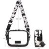 imageMontana West X Wrangler Clear Bag for Stadium Events Crossbody Purse for Concerts SportsBlackcow Print