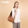 imageWrangler Hobo Bag Purse for Women 2PCS Set Slouchy Shoulder Handbags with Small Crossbody BagBrown
