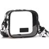 imageMontana West X Wrangler Clear Bag for Stadium Events Crossbody Purse for Concerts SportsBlackcow Print
