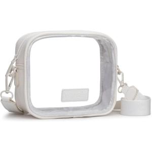 imageMontana West X Wrangler Clear Bag for Stadium Events Crossbody Purse for Concerts SportsWhite