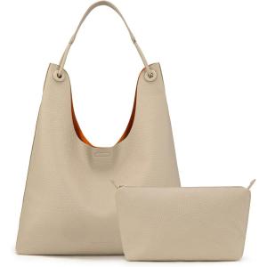 imageMontana West Hobo Bag for Women Shoulder Purse Handbags with Detachable Makeup BagAkhaki