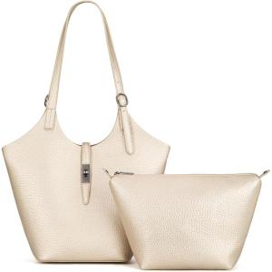 imageMontana West Hobo Bag for Women Shoulder Purse Handbags with Detachable Makeup BagBgold