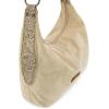 imageWrangler Suede Hobo Purse for Women Embossed Soft Slouchy Shoulder Bag 2Pcs SetDropbeige