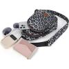 imageWrangler Western Crossbody Sling Bags for Women Backpack Chest Bag for Travel Daily Use and Gifts  Leopard and Cow PrintLeopard  Black