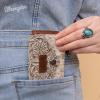 image Wrangler Mini Card Case Wallet for Men Women Porta Tarjetas De CrDito Card Case Wallet Western Mini Wallet BeigeCowhideBeige
