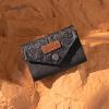 image Wrangler Mini Card Case Wallet for Men Women Porta Tarjetas De CrDito Card Case Wallet Western Mini Wallet BeigeEmbossedBlack