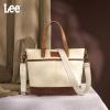 imageMontana West x Lee Waxed Canvas Tote Bag for Women Work Small Vintage Shoulder Bag and Handbag with Leather HandleTan