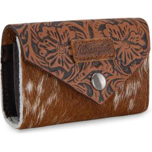 image Wrangler Mini Card Case Wallet for Men Women Porta Tarjetas De CrDito Card Case Wallet Western Mini Wallet BeigeCowhideBrown