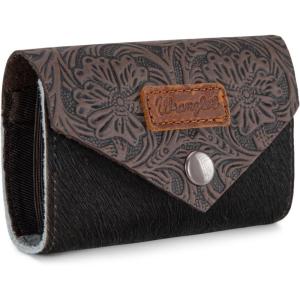 image Wrangler Mini Card Case Wallet for Men Women Porta Tarjetas De CrDito Card Case Wallet Western Mini Wallet BeigeCowhideCoffee