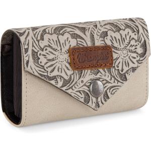 image Wrangler Mini Card Case Wallet for Men Women Porta Tarjetas De CrDito Card Case Wallet Western Mini Wallet BeigeEmbossedBeige