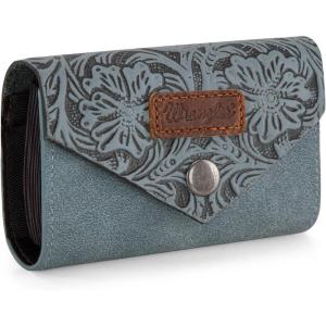 image Wrangler Mini Card Case Wallet for Men Women Porta Tarjetas De CrDito Card Case Wallet Western Mini Wallet BeigeEmbossedJean