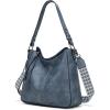 imageMontana West Medium Hobo Bags for Women Top Handle Satchel Shoulder Purse Bucket HandbagGuitar Strapjean Blue