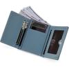 imageMontana West Wallet for Women Small Trifold Wallet RFID Blocking Wallets with ID WindowJeans Blue