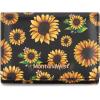 imageMontana West Wallet for Women Small Trifold Wallet RFID Blocking Wallets with ID WindowZ Black Sunflower