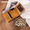 imageMontana West Wallet for Women Small Trifold Wallet RFID Blocking Wallets with ID WindowZ Leopard Brown