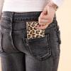 imageMontana West Wallet for Women Small Trifold Wallet RFID Blocking Wallets with ID WindowZ Leopard Tan
