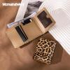 imageMontana West Wallet for Women Small Trifold Wallet RFID Blocking Wallets with ID WindowZ Leopard Tan