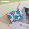 imageMontana West Wallet for Women Small Trifold Wallet RFID Blocking Wallets with ID WindowZ White Flowers