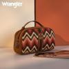 imageMontana West Wrangler Makeup Bag for Women Small Cosmetic Toiletry Bags Western Make Up Pouch Durable Cute Travel Purse Dark PinkAztecBrown