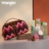 imageMontana West Wrangler Makeup Bag for Women Small Cosmetic Toiletry Bags Western Make Up Pouch Durable Cute Travel Purse Dark PinkAztecDeep Pink