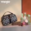 imageMontana West Wrangler Makeup Bag for Women Small Cosmetic Toiletry Bags Western Make Up Pouch Durable Cute Travel Purse Dark PinkAztecGray