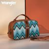 imageMontana West Wrangler Makeup Bag for Women Small Cosmetic Toiletry Bags Western Make Up Pouch Durable Cute Travel Purse Dark PinkAztecJean