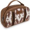 imageMontana West Wrangler Makeup Bag for Women Small Cosmetic Toiletry Bags Western Make Up Pouch Durable Cute Travel Purse Dark PinkDlight coffee