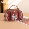 imageMontana West Wrangler Makeup Bag for Women Small Cosmetic Toiletry Bags Western Make Up Pouch Durable Cute Travel Purse Dark PinkDred