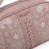 imageMontana West Wrangler Makeup Bag for Women Small Cosmetic Toiletry Bags Western Make Up Pouch Durable Cute Travel Purse Dark PinkPink
