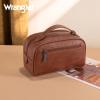 imageMontana West Wrangler Makeup Bag for Women Small Cosmetic Toiletry Bags Western Make Up Pouch Durable Cute Travel Purse Dark PinkSbrown
