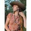 imageWrangler Western Earrings Concho Dangling Retro Lightweight Jewelry for Women CowgirlCred bronze