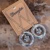 imageWrangler Western Earrings Concho Dangling Retro Lightweight Jewelry for Women CowgirlLantique silver