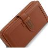 imageX Wrangler Womens Wallets Bifold Wristlet Wallets for Women Large Capacity Credit Card Cash Wallet with ID WindowBrown