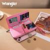 imageX Wrangler Womens Wallets Bifold Wristlet Wallets for Women Large Capacity Credit Card Cash Wallet with ID WindowHot Pink